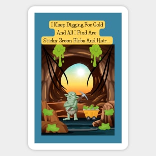 Grumpy Green Troll's Gold Quest Sticker